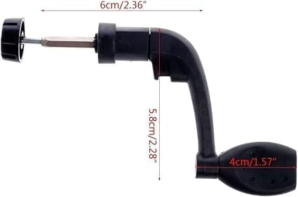 Universal Fishing Reel Handle, Plastic Power Crank Handle for Spinning and Reels, Saltwater Fishing Gear Replacement Parts