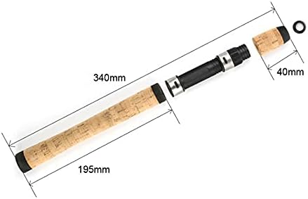 Acxico 1 Set of Spinning Fishing Rod Building Repair Composite Cork Handle Grip and Reel Seat