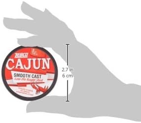 Zebco Cajun Line Smooth Cast Fishing Line, Low Vis Ragin' Red
