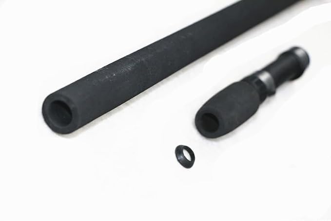 Pack of 1 Replacement Parts Black EVA Spinning Fishing Rod Handle Grip with Reel Seat Rod Repair DIY