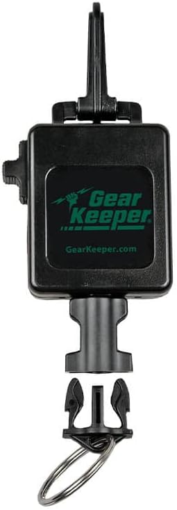 Gear Keeper Fly Fishing Net Retractor - Compatible with Most Nets - Various Mounting Options with QC-II Split Ring Accessory - Ideal Kayak & Fly Fishing Accessories - Made in USA