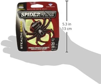 SpiderWire Stealth® Translucent Braided Fishing Line, 20lb | 9kg, 125yd | 114m Fishing Line, Suitable for Saltwater and Freshwater Environments
