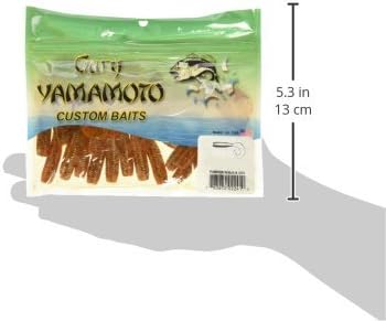 Yamamoto 5 Single Tail Grub Soft Plastic Fishing Angling Swimbait Lures with Tail-Curling Action - 20 Pack