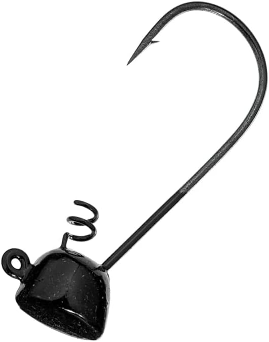 BUCKEYE Lures Spot Remover Pro Model Jig Head with Heavy-Duty Spring & Nickel Hook for Soft Plastic Bass Fishing Baits - 5 Pack