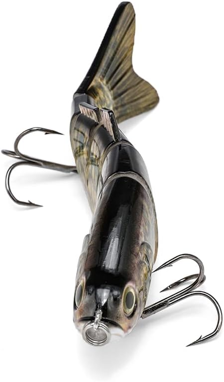Large Multi Jointed Fishing Lures Bait,Big Giant Fishing Bass Lures,Crankbaits Swimbaits with Treble Hook