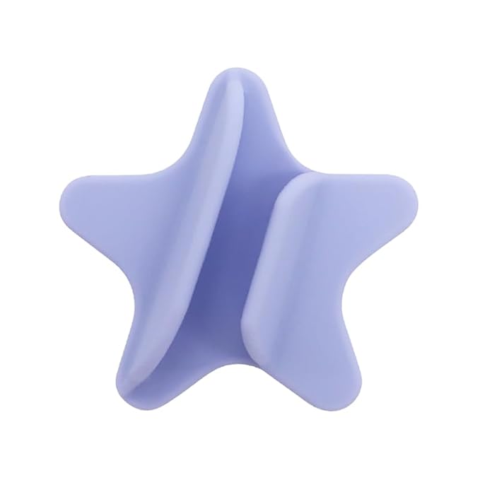 Lip Gloss Holder Phone Case,2026 New Model Five-Pointed Star Gloss Bracket,Self-Adhesive Lip Holder Suitable for iPhone Samsung Galaxy Moto and Android(Purple)