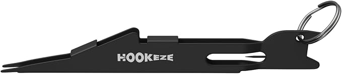 HOOK-EZE Fishing Nail Knot Tying Tool Combo|Includes Waterproof Pocket Guide, Nail Knot Tying Tool with Hook Cleaner, Zinger Retractor|Fly Fishing Accessories Fishing Gifts & Stocking Stuffers for Men