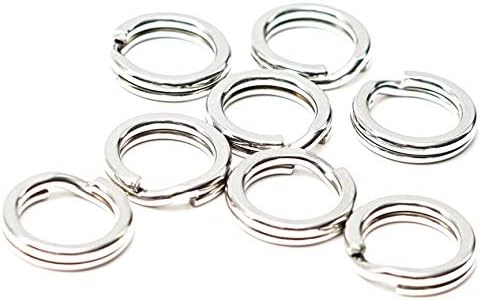 Nomad Design Heavy Duty Split Rings - Snap Ring, Split Ring, Lure Connector Fishing Pliers for Jigging Trolling and Saltwater Freshwater