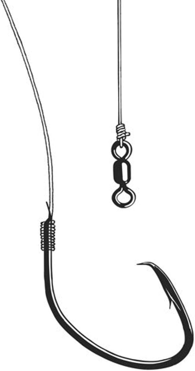Owner Ghost Leaders with Fluorocarbon Line and Needle Point Hooks
