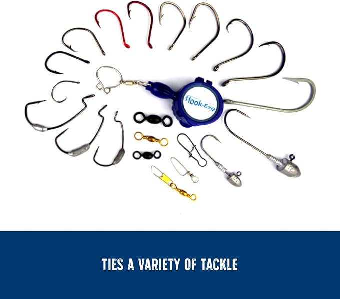 HOOK-EZE Fly Fishing Accessories - Fishing Knot Tying Tool for Tying Fishing Line to Hooks - Fishing Gear and Equipment, Gadget to Tie Knots Quick and Easy - Fishing Gifts for Men