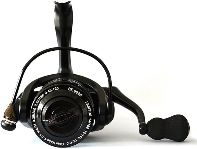 Fishdrops Spinning Fishing Reels 12+1BB Ultra Lightweight Carved Aluminum Spool Reels Affordable Smooth Spinning Reels