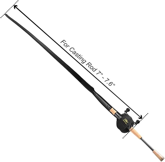 SF Fishing Rod Sock Fishing Rod Sleeve Rod Cover Braided Mesh Rod Protector Pole Gloves Fishing Tools for Spinning Fishing Rod,Casting Rod,Musky Rod, Ice Rod, Fly Rod, Spey Rod