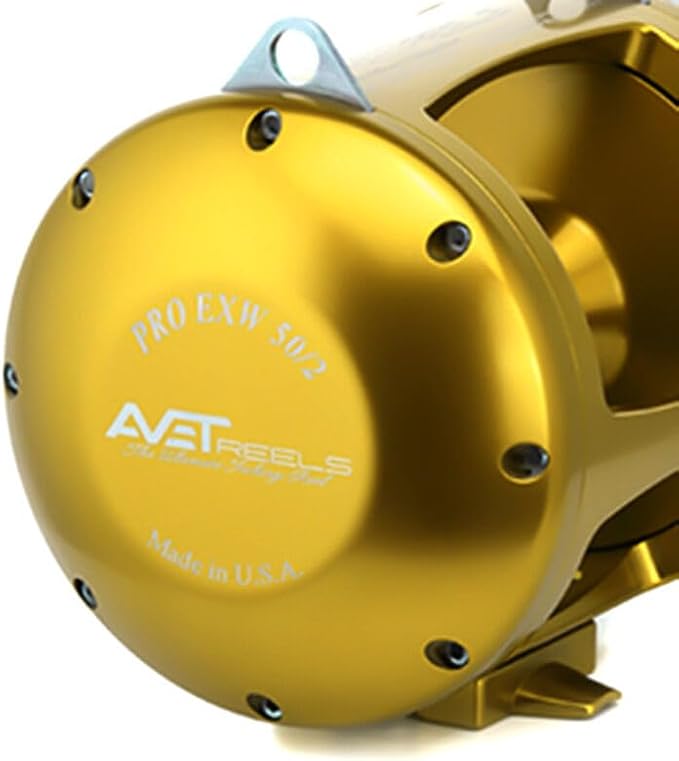 Avet Reels EXW50/2RH-GD 2-Speed Reel, Gold, Right Hand
