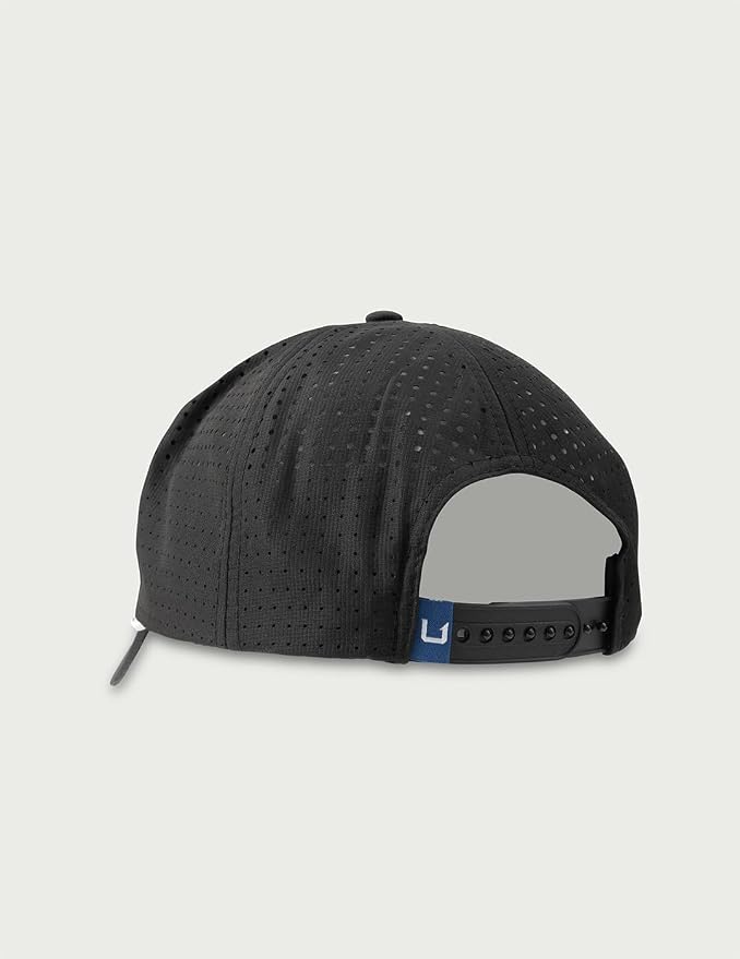 HUK Men's Patch Performance Hat, Lightweight Fishing Hat with Anti Glare Under Visor