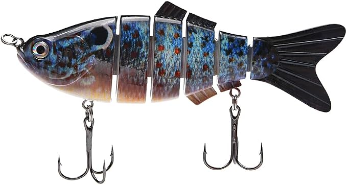 Large Multi Jointed Fishing Lures Bait,Big Giant Fishing Bass Lures,Crankbaits Swimbaits with Treble Hook
