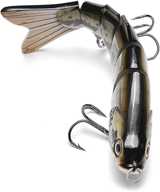 Large Multi Jointed Fishing Lures Bait,Big Giant Fishing Bass Lures,Crankbaits Swimbaits with Treble Hook