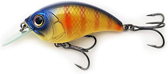 Bill Lewis Lifelike SB-57 3/8 OZ. MDJ Series Squarebill Crankbait Fishing Lure with Mustad Triple Grip Hooks