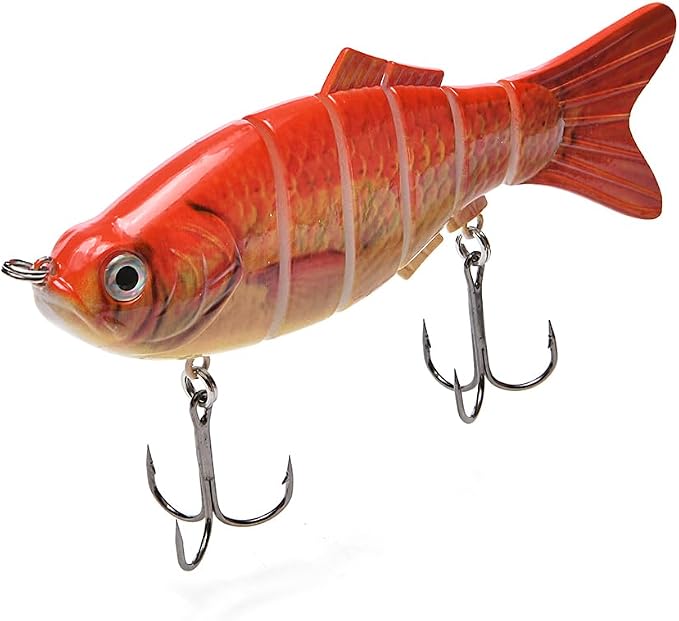 Large Multi Jointed Fishing Lures Bait,Big Giant Fishing Bass Lures,Crankbaits Swimbaits with Treble Hook