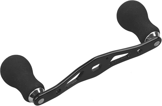 Fishing Reel Handle, Replacement Fishing Baitcast Reel Handle Rocker with EVA Handle Grip for Abu Garcia Daiwa Baitcasting Reel, Left or Right Side Installation, Black