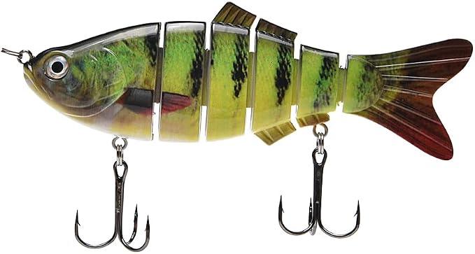 Large Multi Jointed Fishing Lures Bait,Big Giant Fishing Bass Lures,Crankbaits Swimbaits with Treble Hook