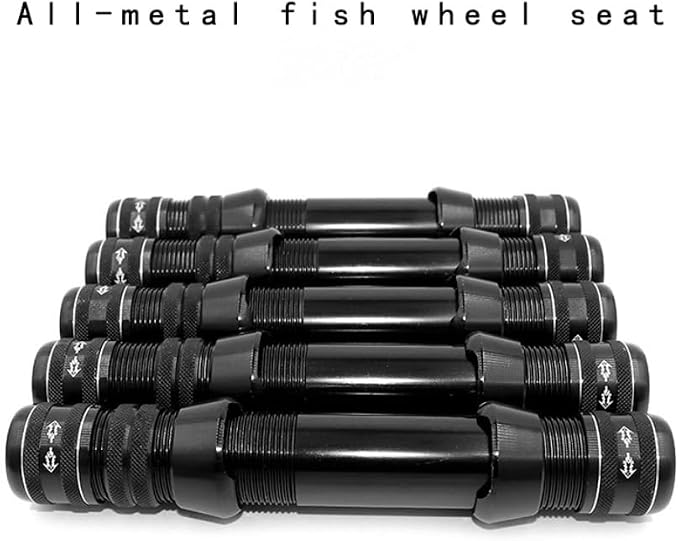 Aluminum Self-Locking Fishing Reel Seat Universal Adapter for Rod Building & Repair Fits 12-26mm Spinning, Casting & Fly Fishing Rods Multiple Colors