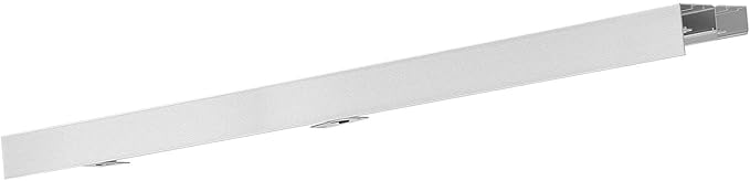 VEVOR Bypass Sliding Door Hardware Kit, 4 ft Aluminum Alloy Dual-Track Bypass Door Hardware, Smooth and Quiet Sliding, Easy to Install, for 1" to 1 3/4" Thickness 24" Width 2 Door System, for Closet