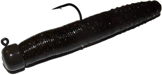 Ned Rig Kit - Z-Man Finesse T.R.D. 8pk + Finesse Shroomz Jig Heads 5pk (Green Pumpkin) + How to Fish The Ned Rig Guide