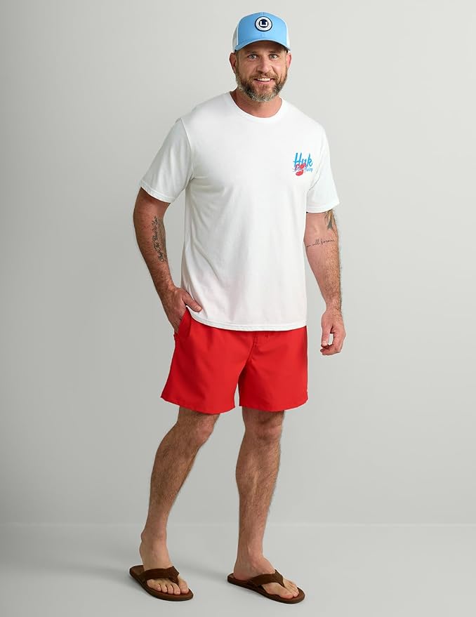 HUK Mens Fishing Graphic Tee, Performance Short Sleeve, Quick-Dry