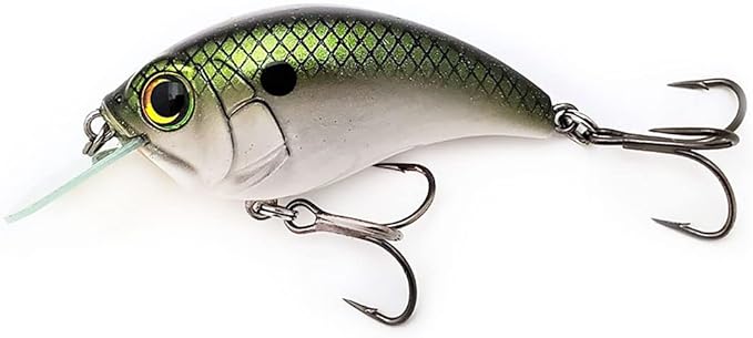 Bill Lewis Lifelike SB-57 3/8 OZ. MDJ Series Squarebill Crankbait Fishing Lure with Mustad Triple Grip Hooks