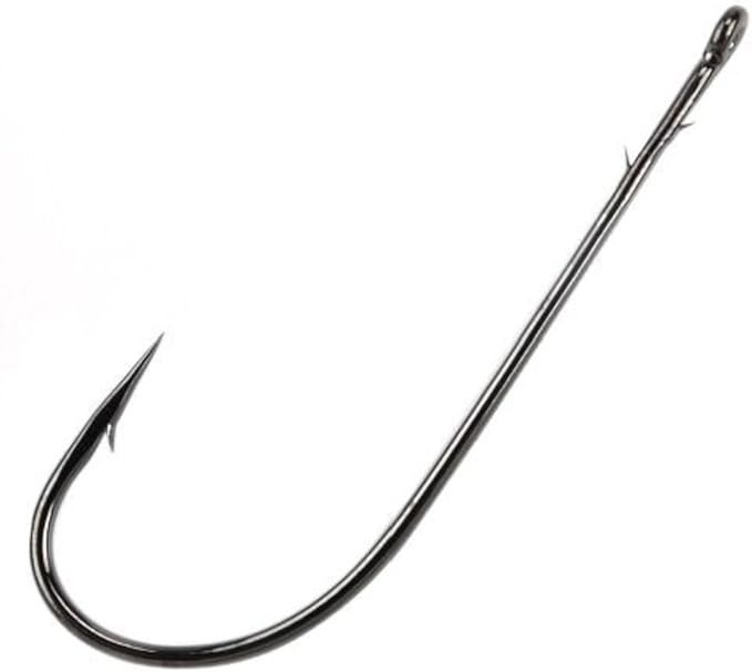 Gamakatsu Gamakatsu High Carbon Steel Worm Hook with Barbed Shank Finish