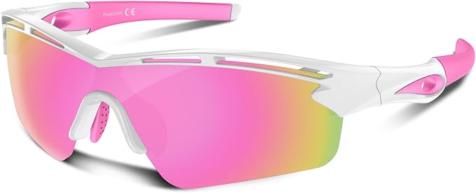 Rosemal Sports Sunglasses Polarized Cycling Sunglasses Running Driving Fishing Hiking for Men Women UV400 TAC TR90