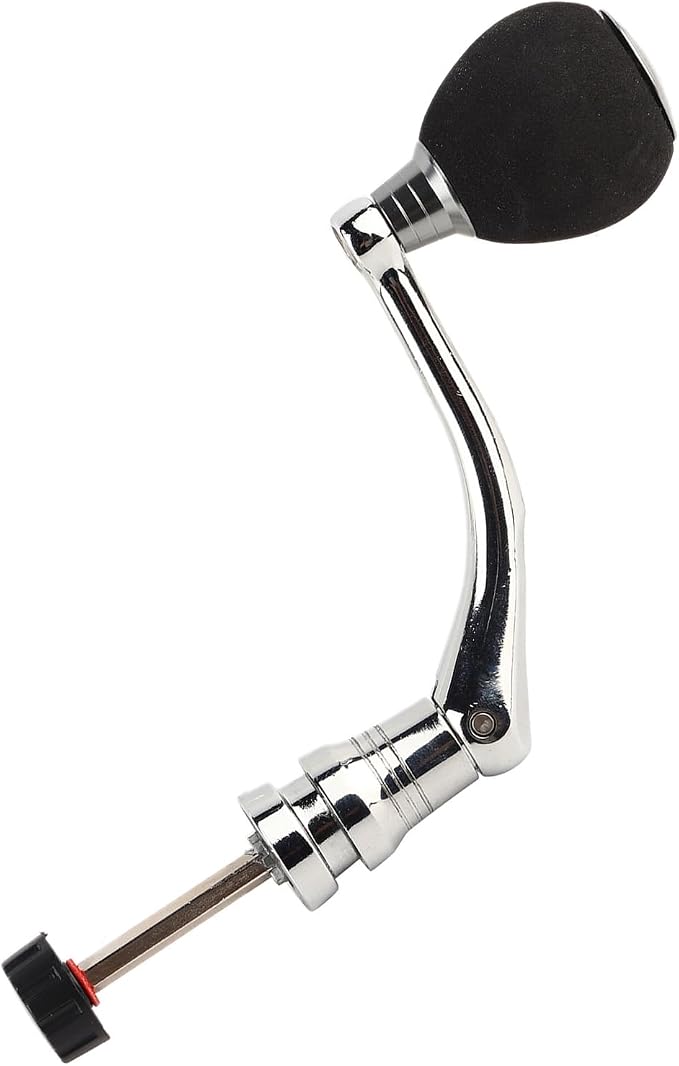 Keenso Spinning Handle Nonslip 2 Reel Replacement Handle Metal Fishing Reel Replacement Parts