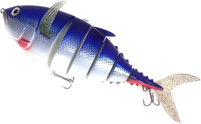 Large Multi Jointed Fishing Lures Bait,Big Giant Fishing Bass Lures,Crankbaits Swimbaits with Treble Hook