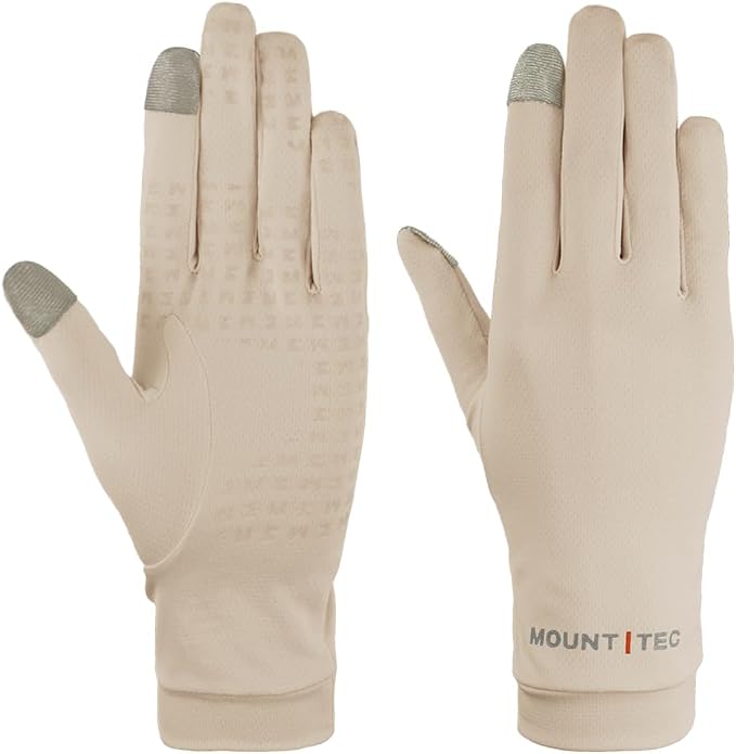 UV Protection Gloves Men's Women's Finger Tip Touchscreen Gloves UPF 50+ Sun Protective Glove for Cycling Fishing Running Hiking Boating Garden Safari Outdoor Activitie