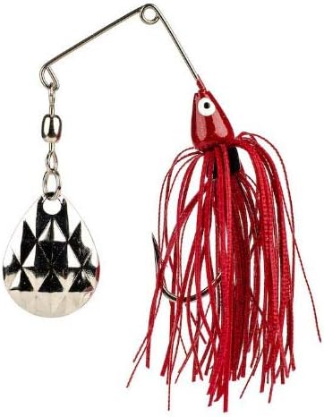 Strike King Mini-King Spinnerbait Fishing Lure, 1/8 oz, Durable Diamond Dust Head