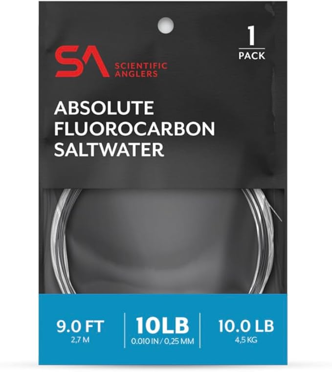 Scientific Anglers Absolute Fluorocarbon Saltwater Leader 9 ft Single Pack