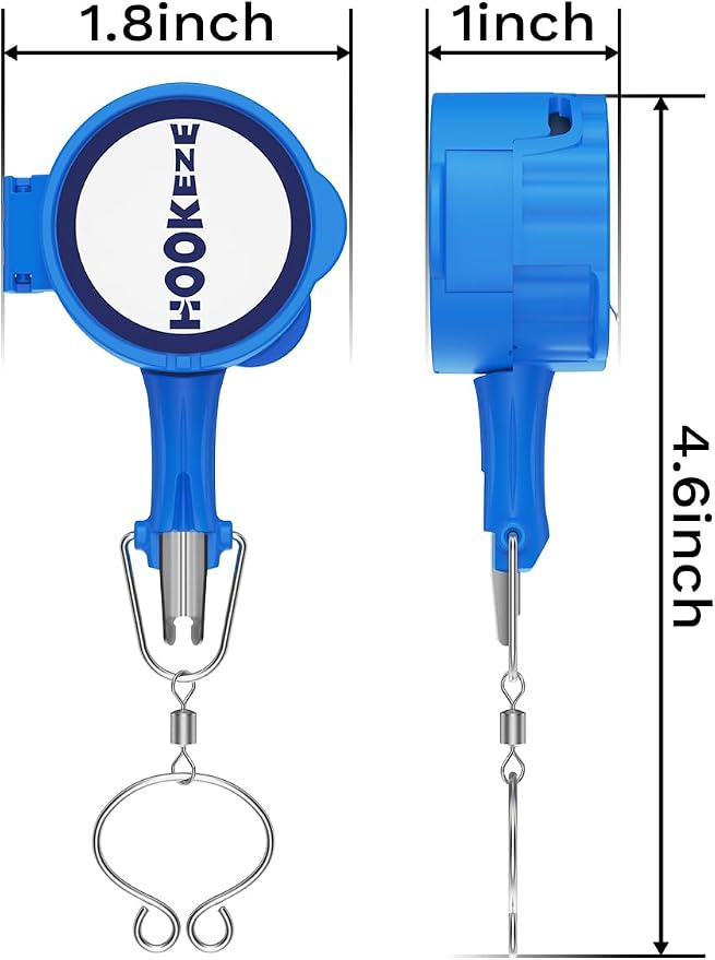 HOOK-EZE 4-in-1 Fishing Knot Tying Tool, Treble Hook Covers Keeps Lures Safe, Hook Sharpener, Lure Wraps for Fishing Rod, Fishing Line Cutter Accessories Gifts for Anglers Fishermen