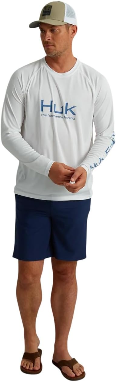 HUK Men's Pursuit Vented Long Sleeve Fishing Shirt (+30 UPF)