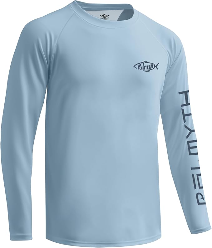 Palmyth Fishing Shirts for Men Long Sleeve UPF 50+ T Shirt Sun Protection Tee