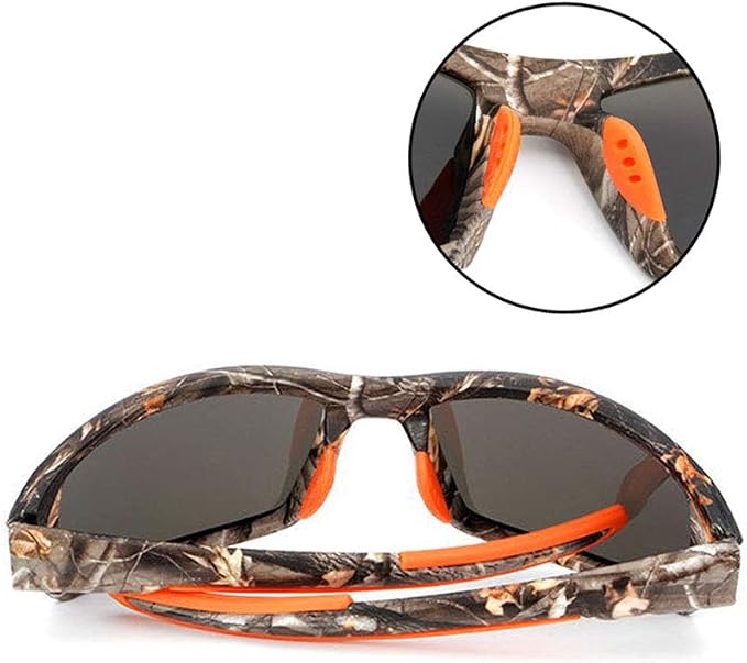 Polarized Camo Sunglasses for Men Women Fishing Sports Outdoor UV Protection Glasses