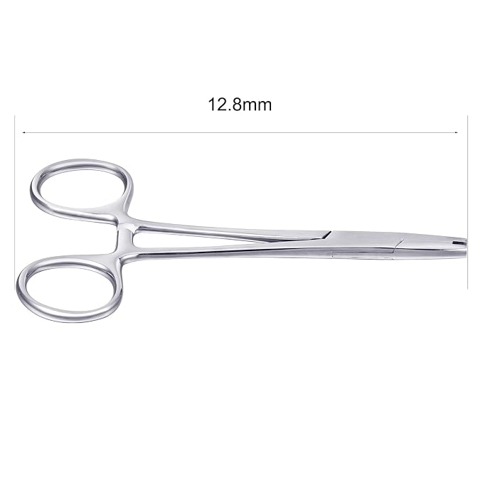 DJCIW 5mm Jaw Piercing Ball Removal Tool,Stainless Steel Dermal Anchor Forceps for Dermal Tops Unscrew or Screw Ball Pliers for Nose Septum Earrings Lip Ring
