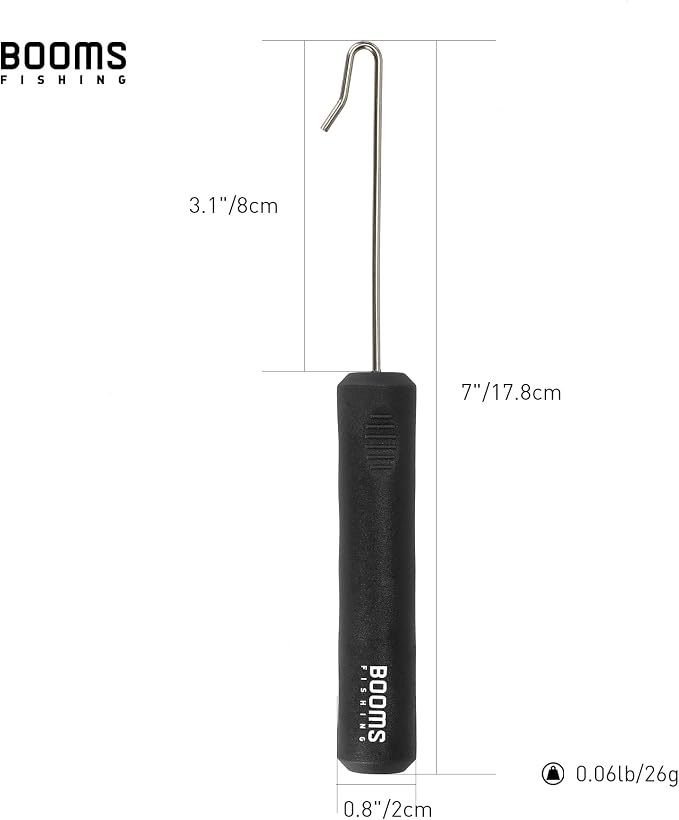 Booms Fishing R05 Fish Hook Remover, Dehooker for Saltwater and Freshwater, 7 inch Fish Hook Quick Removal Device, Portable Fish Accessories and Tools, 2pcs