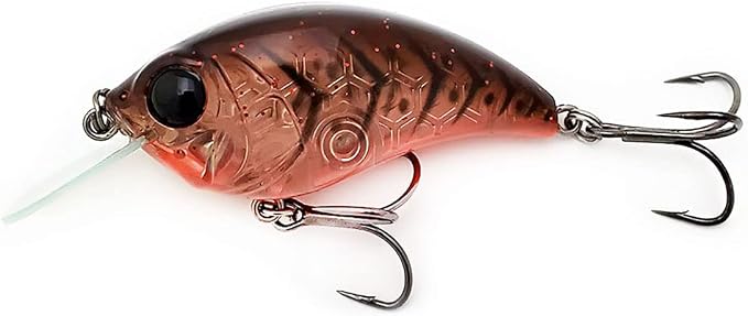 Bill Lewis Lifelike SB-57 3/8 OZ. MDJ Series Squarebill Crankbait Fishing Lure with Mustad Triple Grip Hooks