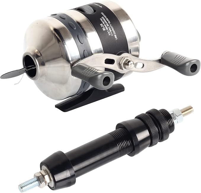 Bowfishing Reel with Fishing Reel Seat Left and Right Reversible Handle,for Compound Bow and Recurve Bow
