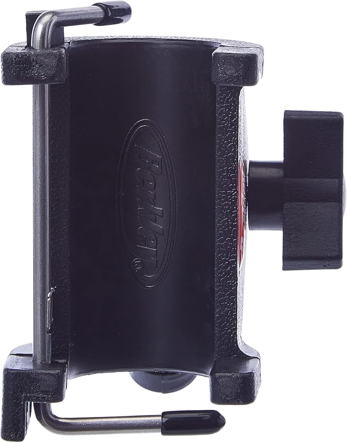 Berkley Quick-Set Boat Rod Holder, Sturdy Polypropylene Construction, Mountable with Locking Mechanism, Fits Easily on the Side or Top of the Gunwale or Other Boat Railings Black