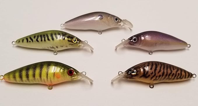 10 Blank Unpainted Minnow Crankbait Topwater Lipless Jerkbait Fishing Lures V3