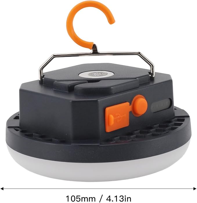 Fydun Rechargeable LED Lantern for Cam, 4800mAh Light for Fishing, Maintenance & Outdoor Use - Portable Battery Operated Tent Light with Hooks