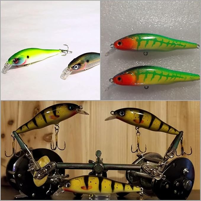 10 Blank Unpainted Minnow Crankbait Topwater Lipless Jerkbait Fishing Lures V3