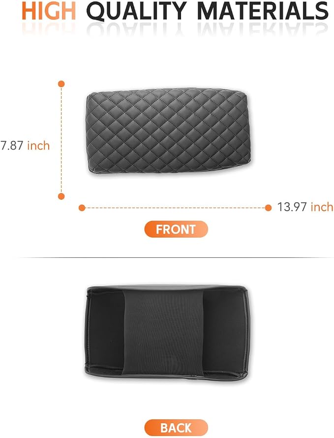 CDEFG for Honda HR-V HRV 2023-2025 2026 Center Console Cover Armrest Box Cover for HR-V HRV (LX, Sport, EX-L) Accessories Console Arm Rest Protector