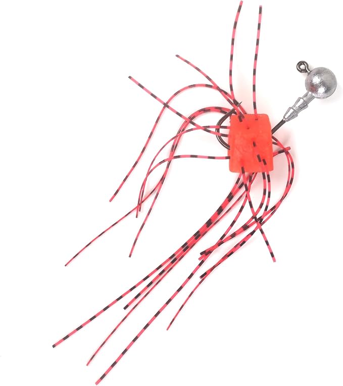 Silicone Soft Dice Fishing Lures: 12pcs Multiple Tentacles Slow Sink Soft Plastic Baits for Bass Drop Shot Finess Wacky Rig